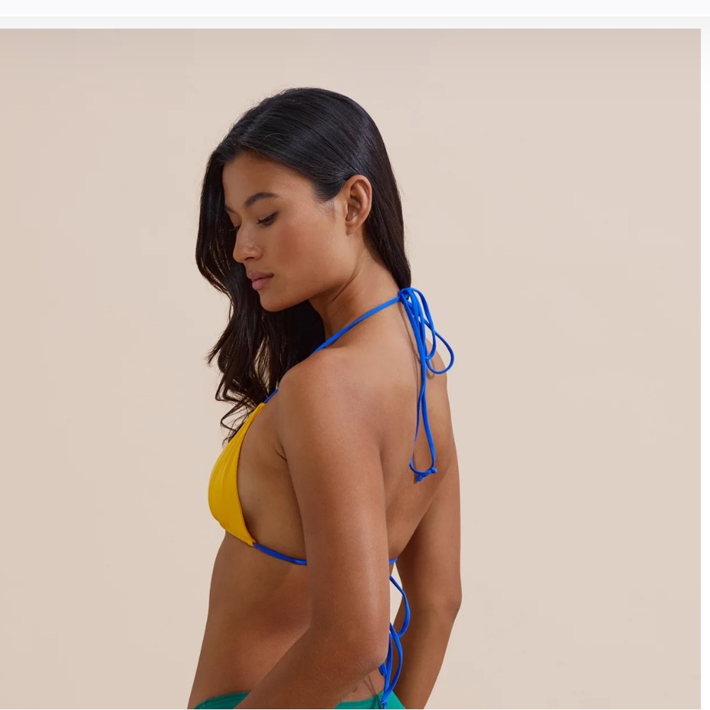 Stone Fox Swim NWT Tropez Bikini Top Brasilia L - Picture 3 of 11